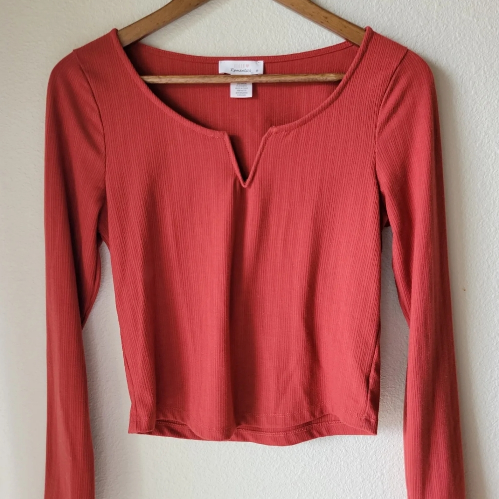 Red crop top